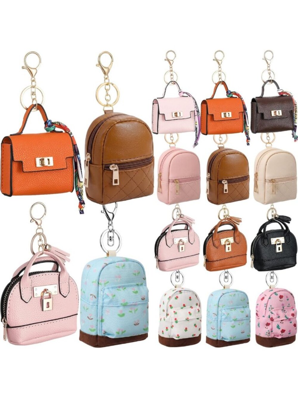 12 Pcs Mini Purse Keychain Set for Women & Girls | Elegant Accessories & Gifts